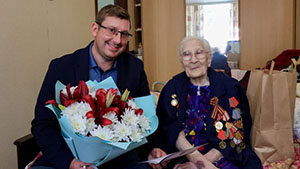 Участница Великой Отечественной войны из Выборга отметила 103-летие Участница Великой Отечественной войны из Выборга отметила 103-летие