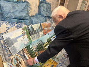 Великолукский ветеран МВД стал самобытным художником        